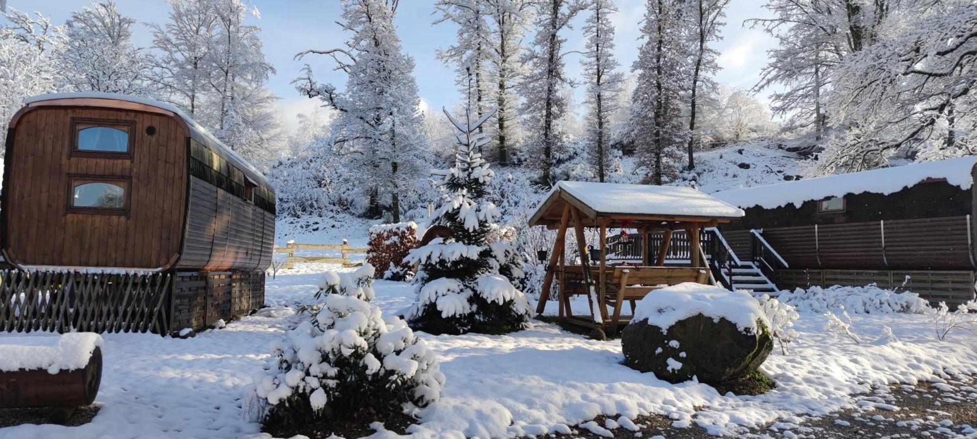 Ma Roulotte Sous Les Chenes- Au Naturel Raon-aux-Bois Buitenkant foto